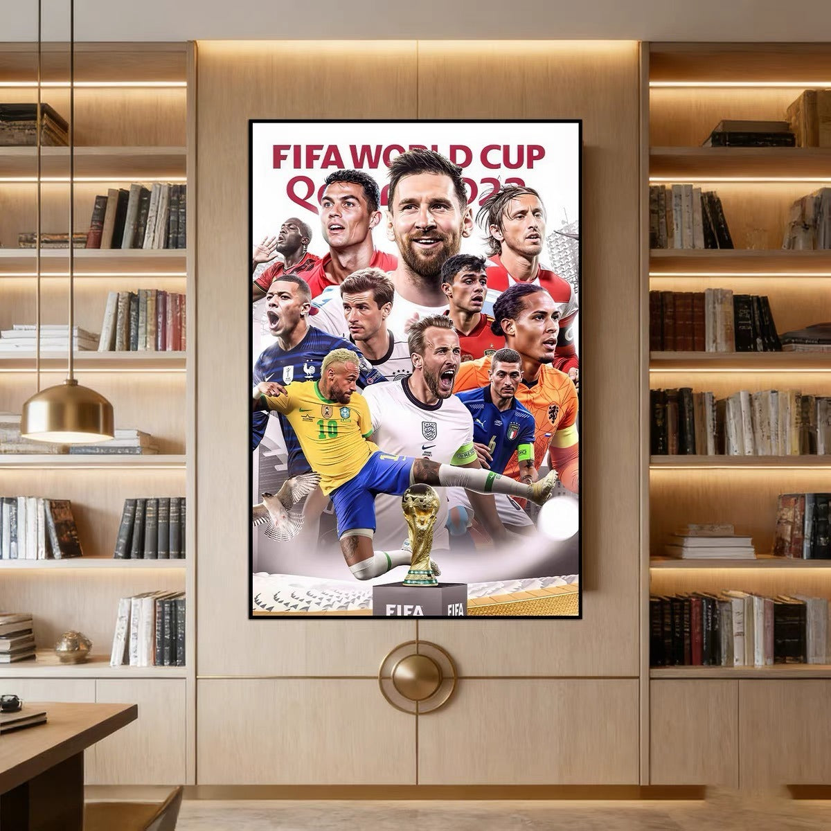 2026 World Cup Top 10 Football Legends Poster 🏆 Wall Art for Home & Office