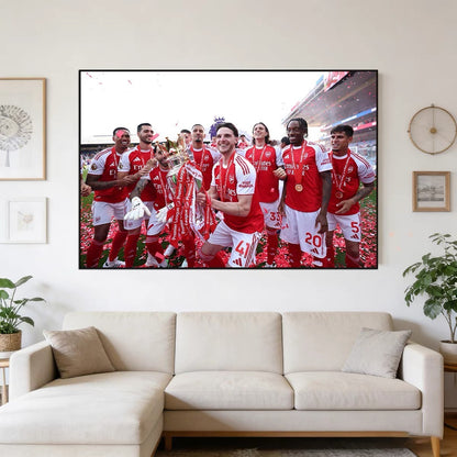 Arsenal 25/26 EPL Champions Poster Wall Art for Sports Betting Shop Decoration