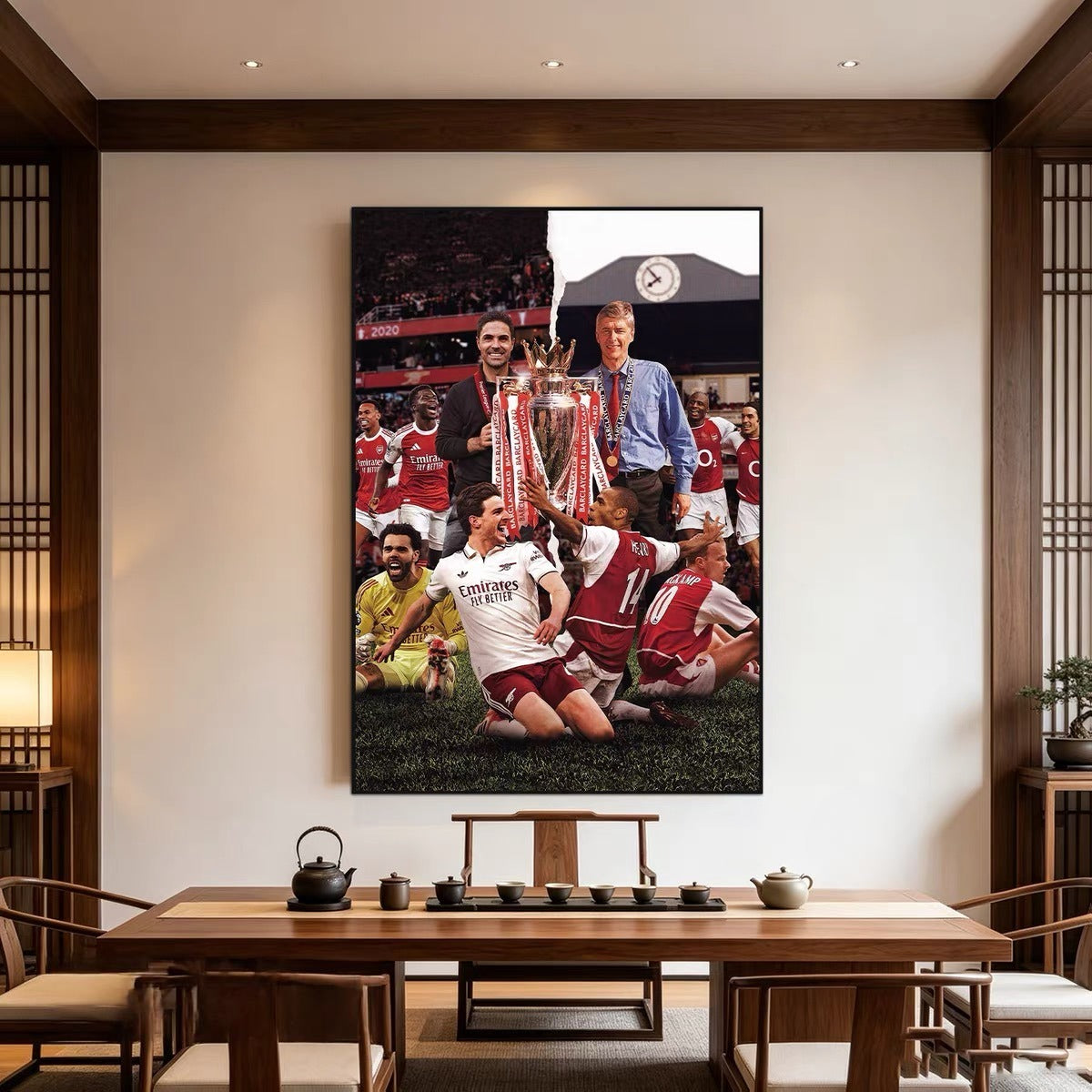Arsenal Premier League Champions Poster Wall Art – Two Generations