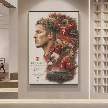 Cristiano Ronaldo, Mbappé & Haaland Football Legends Poster – World Cup Stars Wall Art