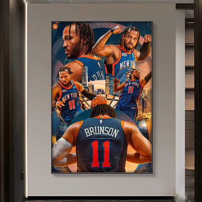 Jalen Brunson New York King Poster – Knicks Basketball Wall Art