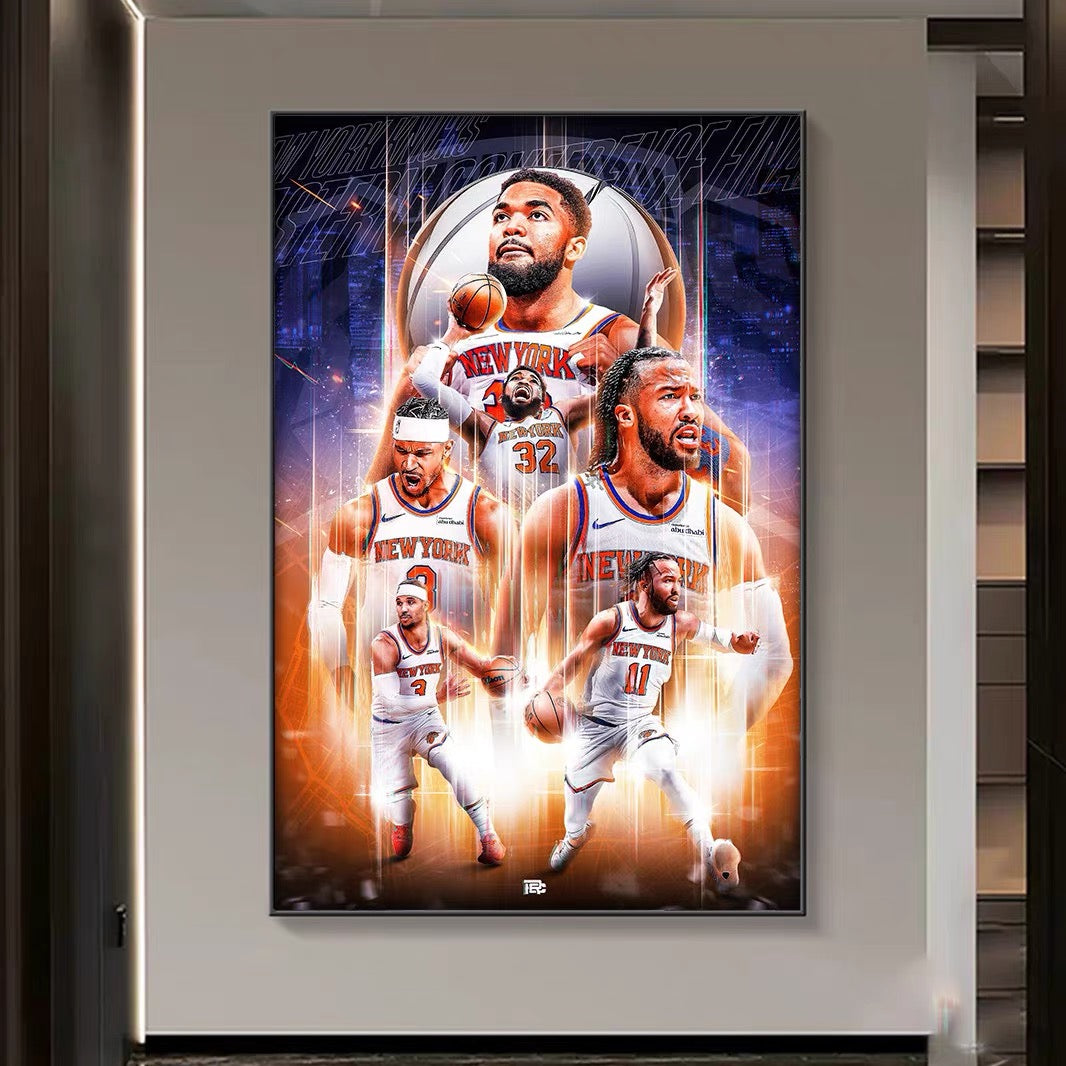 Jalen Brunson New York King Poster – Knicks Basketball Wall Art
