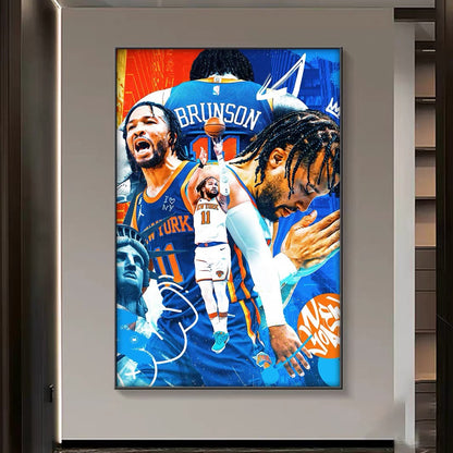 Jalen Brunson New York King Poster – Knicks Basketball Wall Art