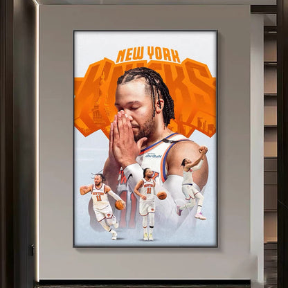 Jalen Brunson New York King Poster – Knicks Basketball Wall Art