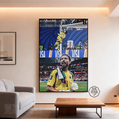 Vozinha Cape Verde Goalkeeper Hero Save Poster – World Cup Football Wall Art