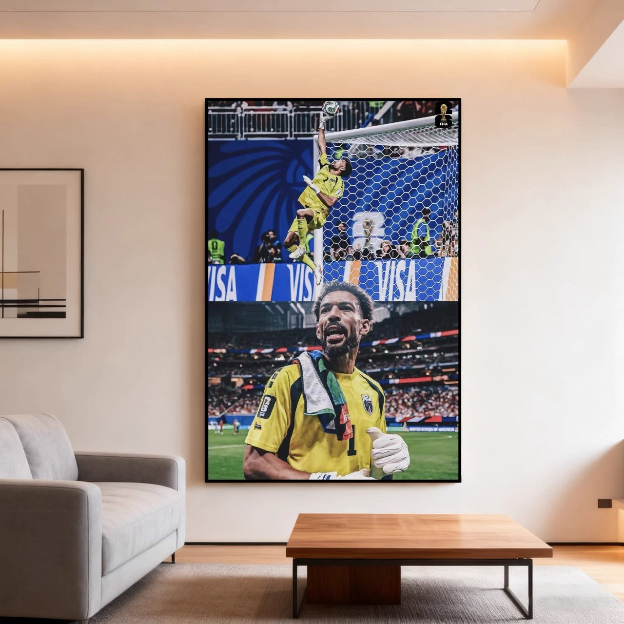 Vozinha Cape Verde Goalkeeper Hero Save Poster – World Cup Football Wall Art