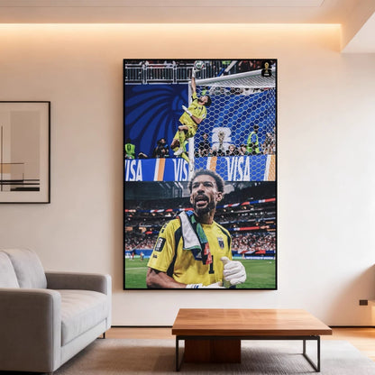 Vozinha Cape Verde Goalkeeper Hero Save Poster – World Cup Football Wall Art
