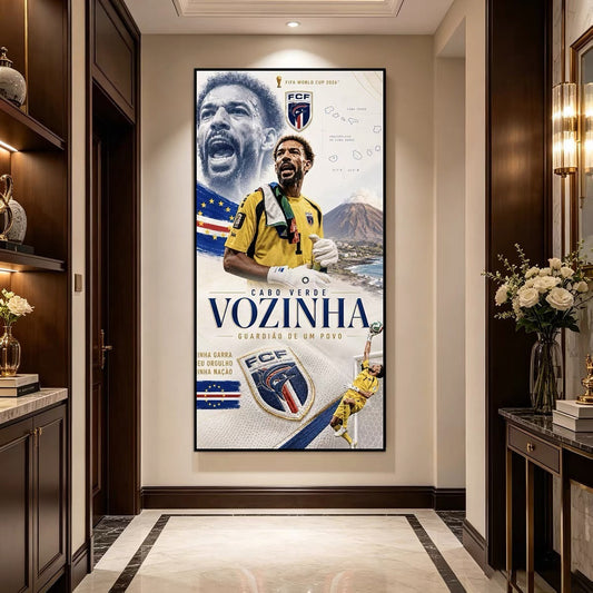 Vozinha Cape Verde Goalkeeper Poster – World Cup Hero Football Wall Art for Bedroom & Soccer Fans