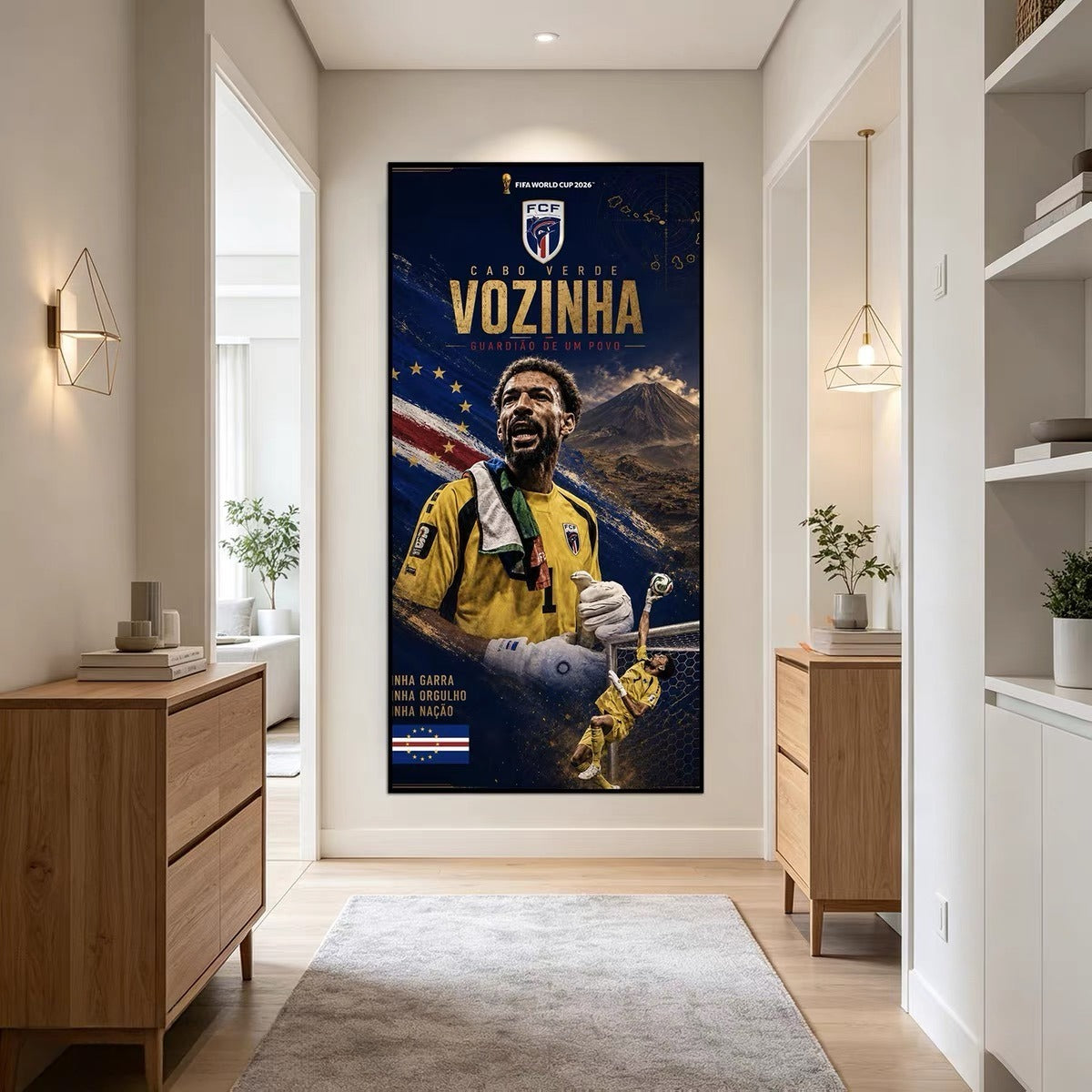Vozinha Cape Verde Goalkeeper Poster – World Cup Hero Football Wall Art for Bedroom & Soccer Fans