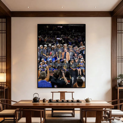 New York Knicks 2026 Championship Poster – NBA Champions Team Celebration Wall Art