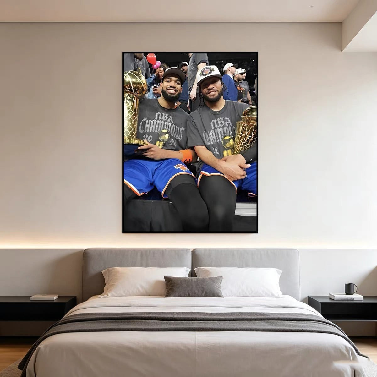 New York Knicks 2026 Championship Poster – NBA Champions Team Celebration Wall Art