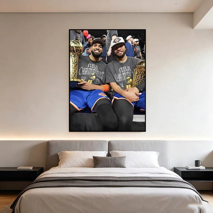 New York Knicks 2026 Championship Poster – NBA Champions Team Celebration Wall Art