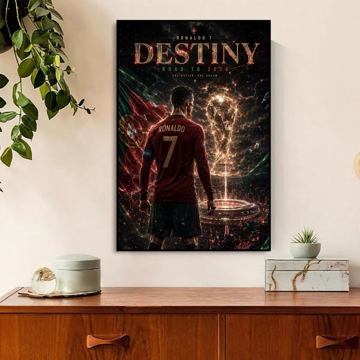 Cristiano Ronaldo 2026 World Cup Last Dance Poster – Portugal Football Legend Wall Art