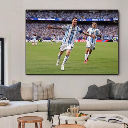Lionel Messi 2026 World Cup First Goal Poster – Argentina Football Legend Wall Art