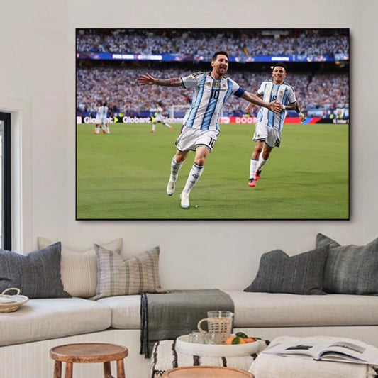 Lionel Messi 2026 World Cup First Goal Poster – Argentina Football Legend Wall Art