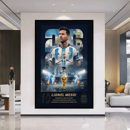 Lionel Messi 2026 World Cup Last Dance Poster – Argentina Football Legend Wall Art