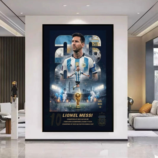 Lionel Messi 2026 World Cup Last Dance Poster – Argentina Football Legend Wall Art