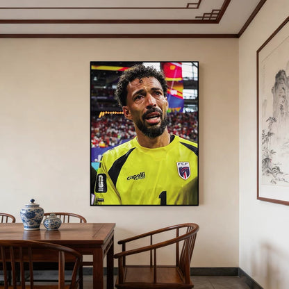 Vozinha Cape Verde Goalkeeper Hero Save Poster – World Cup Football Wall Art