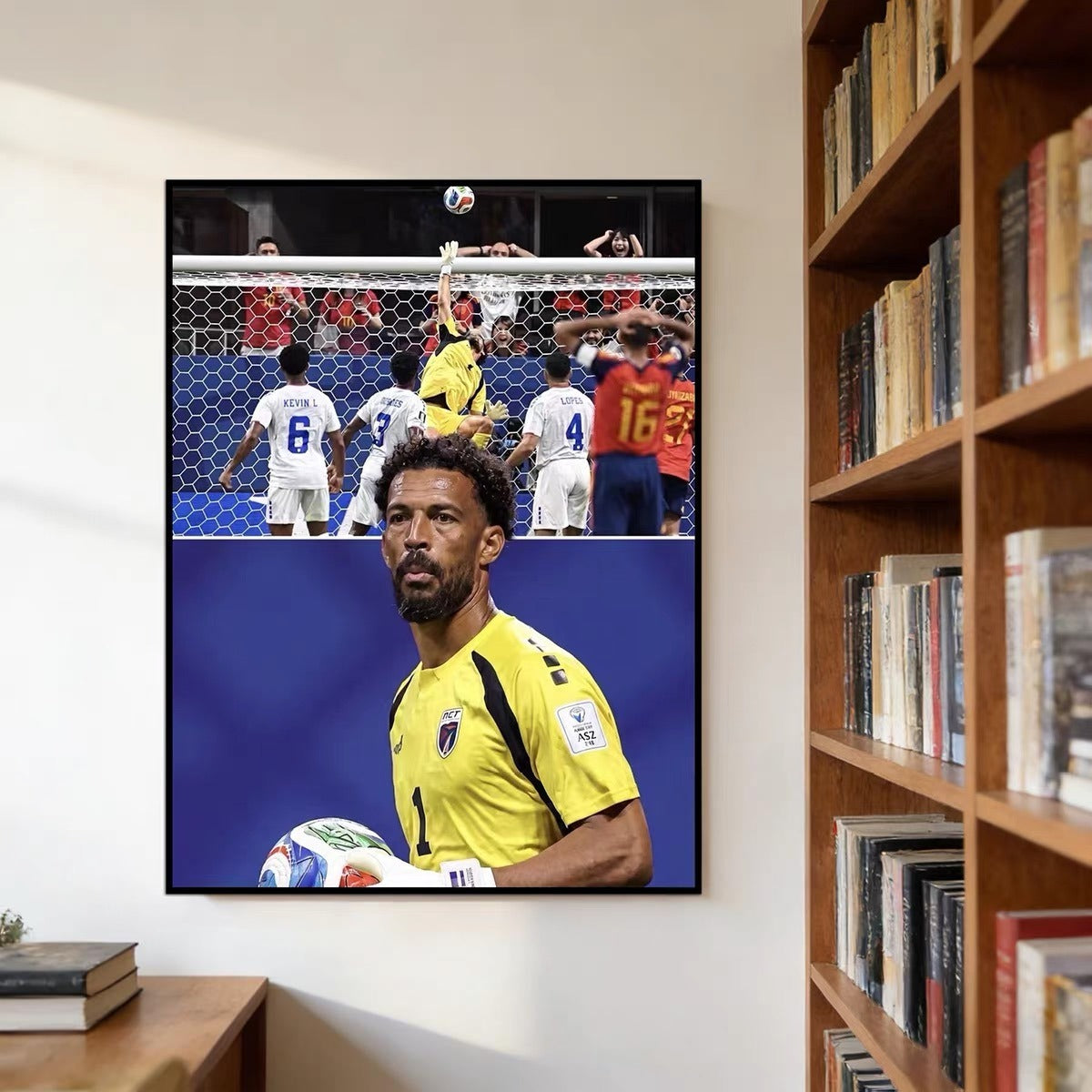 Vozinha Cape Verde Goalkeeper Hero Save Poster – World Cup Football Wall Art