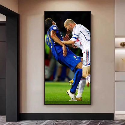 Zinedine Zidane Real Madrid Legend Poster – Football Superstar Wall Art