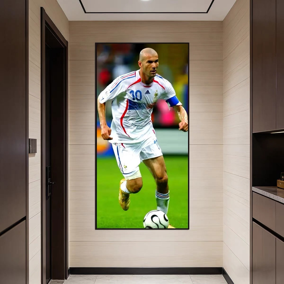 Zinedine Zidane Real Madrid Legend Poster – Football Superstar Wall Art