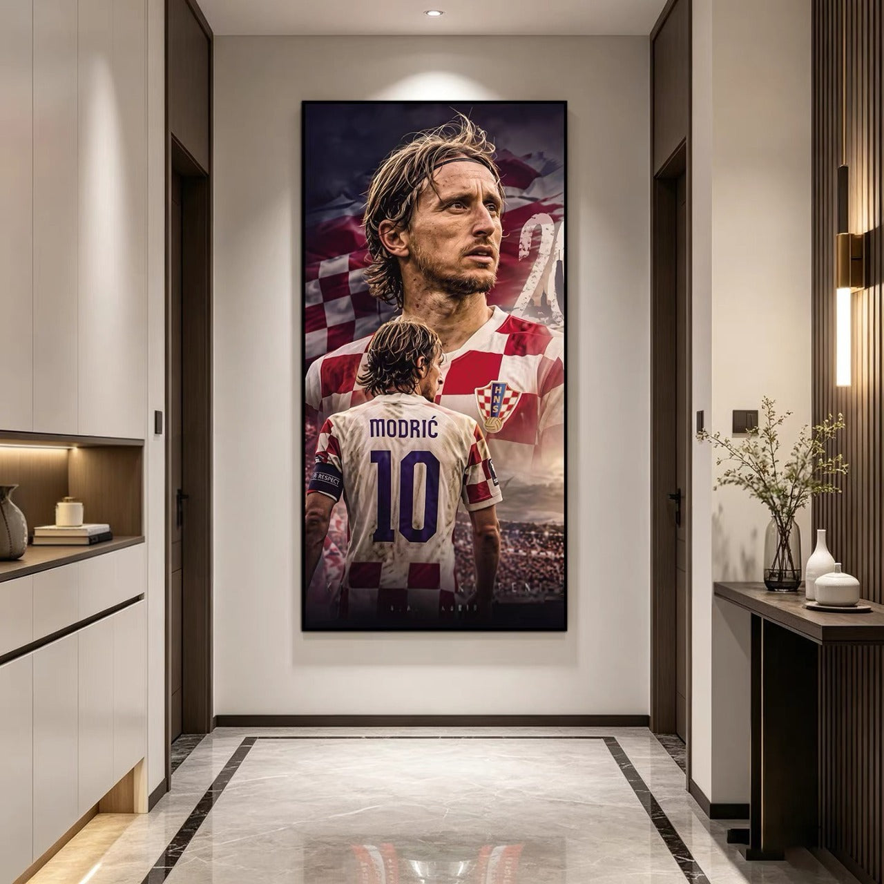 Luka Modrić Croatia National Team World Cup Poster – Football Legend Wall Art