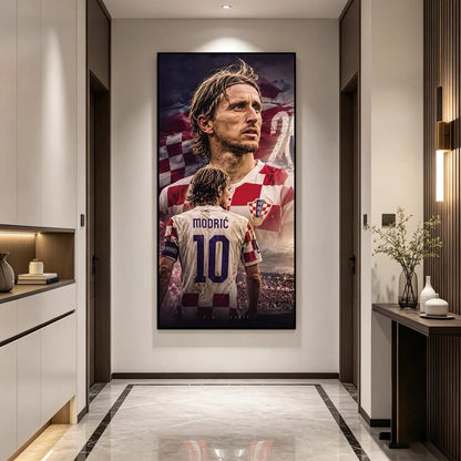Luka Modrić Croatia National Team World Cup Poster – Football Legend Wall Art