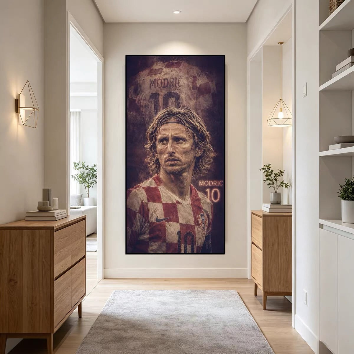 Luka Modrić Croatia National Team World Cup Poster – Football Legend Wall Art
