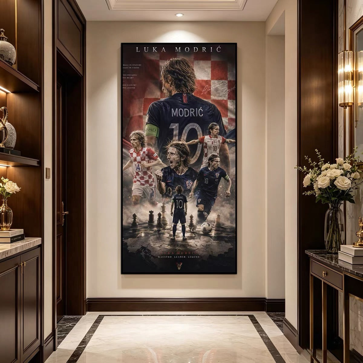 Luka Modrić Croatia National Team World Cup Poster – Football Legend Wall Art