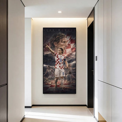 Luka Modrić Croatia National Team World Cup Poster – Football Legend Wall Art