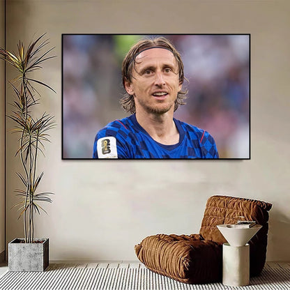 Luka Modrić 2026 World Cup Match Poster – Croatia Football Legend Wall Art