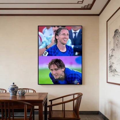 Luka Modrić 2026 World Cup Match Poster – Croatia Football Legend Wall Art