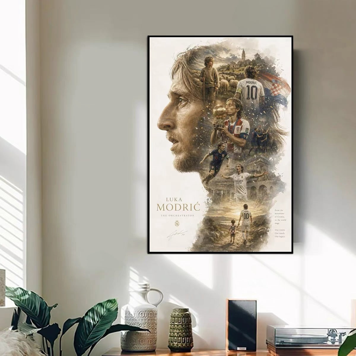 Luka Modrić Real Madrid & Croatia Legend Poster – Football Icon Wall Art