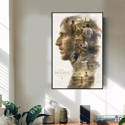 Luka Modrić Real Madrid & Croatia Legend Poster – Football Icon Wall Art
