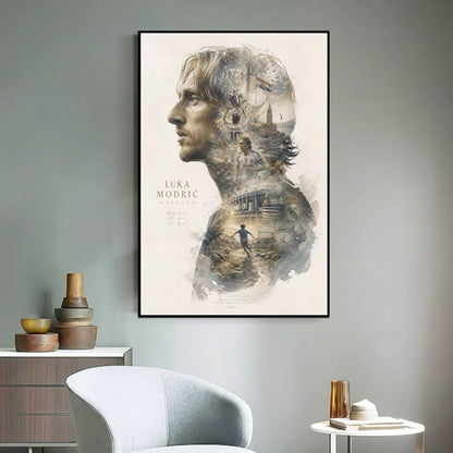 Luka Modrić Real Madrid & Croatia Legend Poster – Football Icon Wall Art