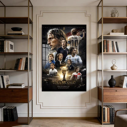Luka Modrić Real Madrid & Croatia Football Legend Poster – Soccer Icon Wall Art