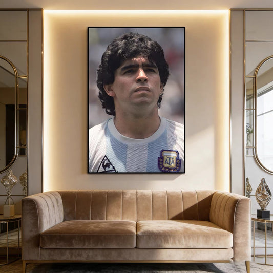 Diego Maradona 1986 World Cup Champion Poster – Argentina Football Legend Wall Art