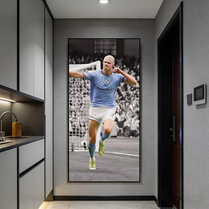 Haaland & De Bruyne Manchester City Legend Poster – Football Club Wall Art