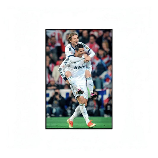 Ronaldo & Modrić Real Madrid Champions League Legend Poster – Football Club Wall Art