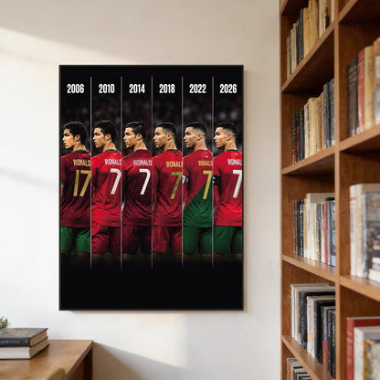 Cristiano Ronaldo 2026 World Cup Portugal Poster – Football Legend Wall Art for Soccer Fans