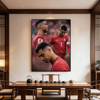 Cristiano Ronaldo 2026 World Cup Portugal Poster – Football Legend Wall Art for Soccer Fans