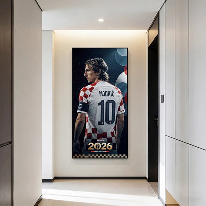 Luka Modrić 2026 World Cup Croatia National Team Poster – Football Legend Wall Art