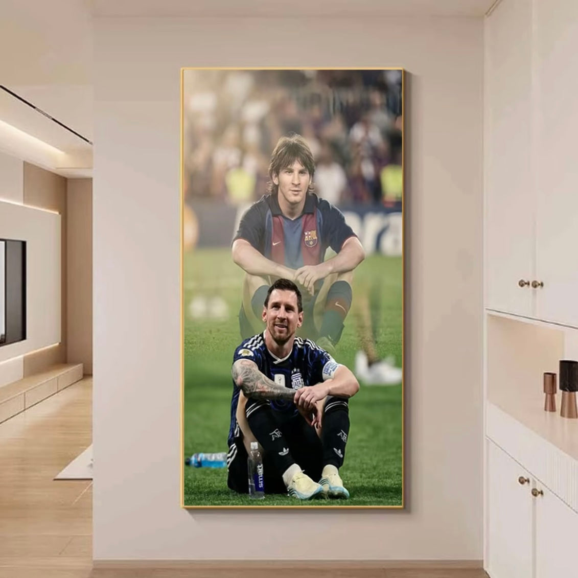 Lionel Messi Argentina No.10 Jersey Poster – Football Legend Wall Art