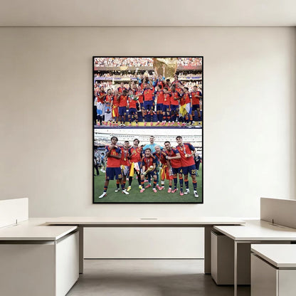 2026 World Cup Spain Champion Wall Art – Star Poster, La Roja Victory Decor, Soccer Fan Gift