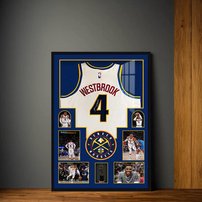 Russell Westbrook Jersey Collection Poster – NBA Basketball Legend Career Wall Art