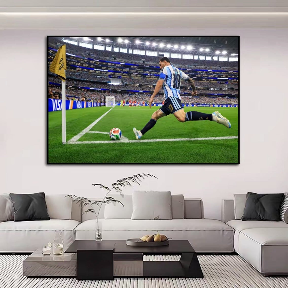 Lionel Messi 2026 World Cup First Goal Poster – Argentina Football Legend Wall Art