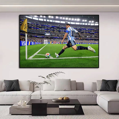 Lionel Messi 2026 World Cup First Goal Poster – Argentina Football Legend Wall Art