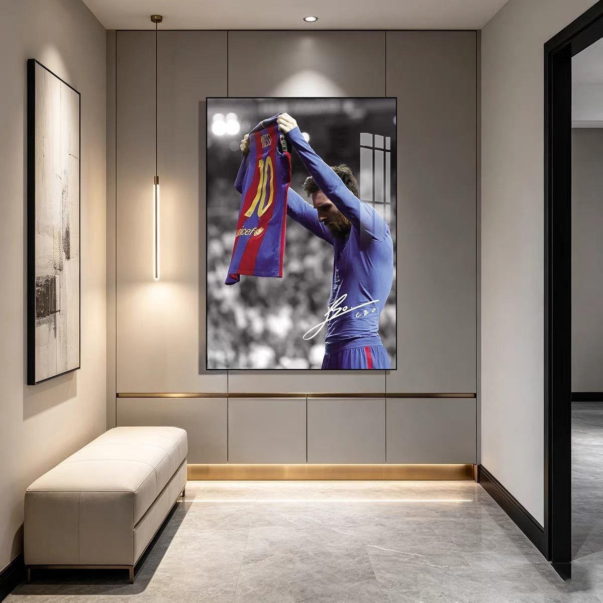ARTE DE PARED DE LIONEL MESSI