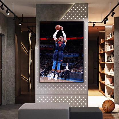 Russell Westbrook Retirement Tribute Poster – NBA Basketball Legend Wall Art