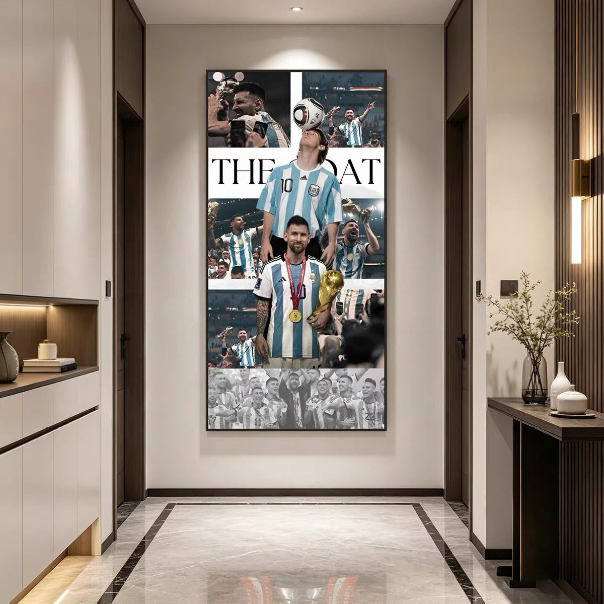 Lionel Messi Argentina 2026 World Cup Champions Poster – Football Legend Wall Art
